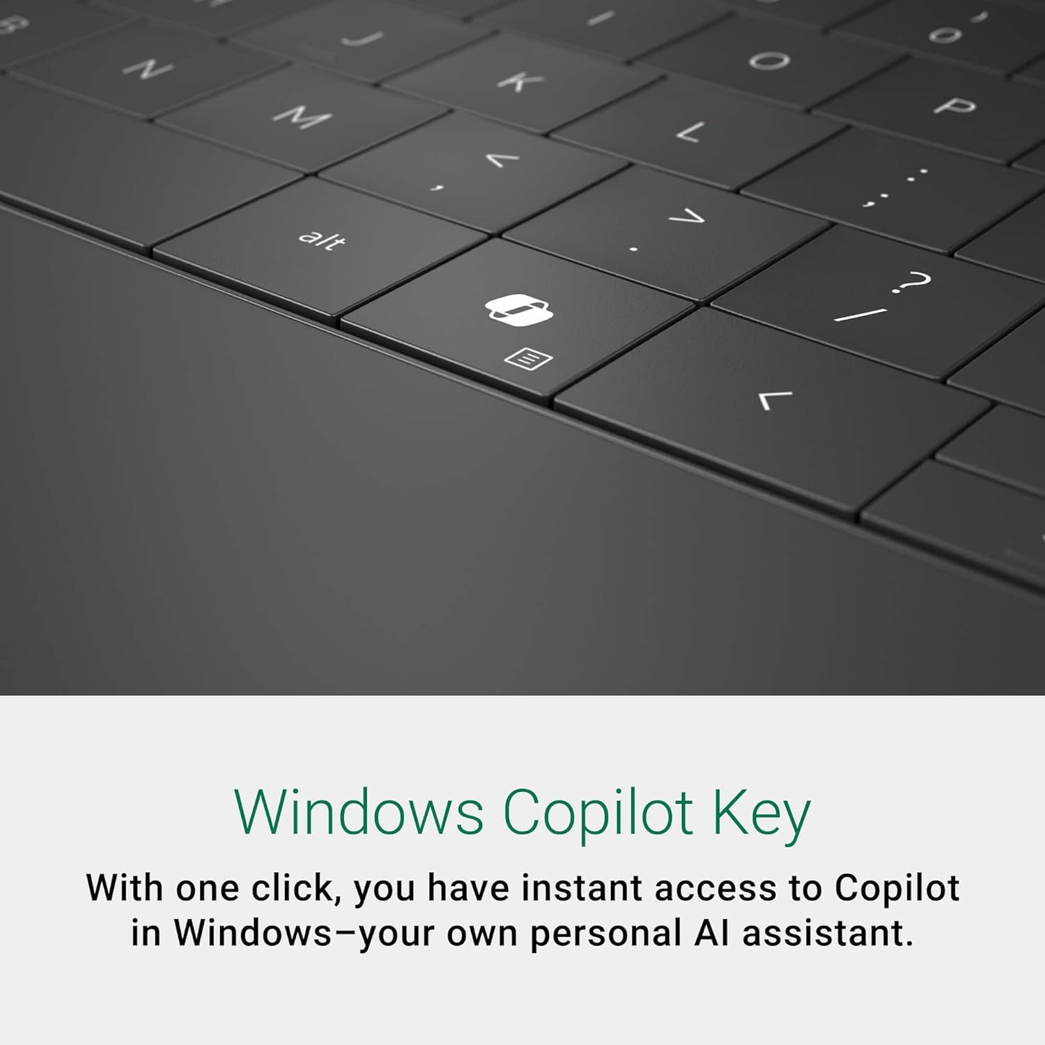 Windows Copilot Key

With one click, you have instant access to Copilot in Windows—your own personal AI assistant.
