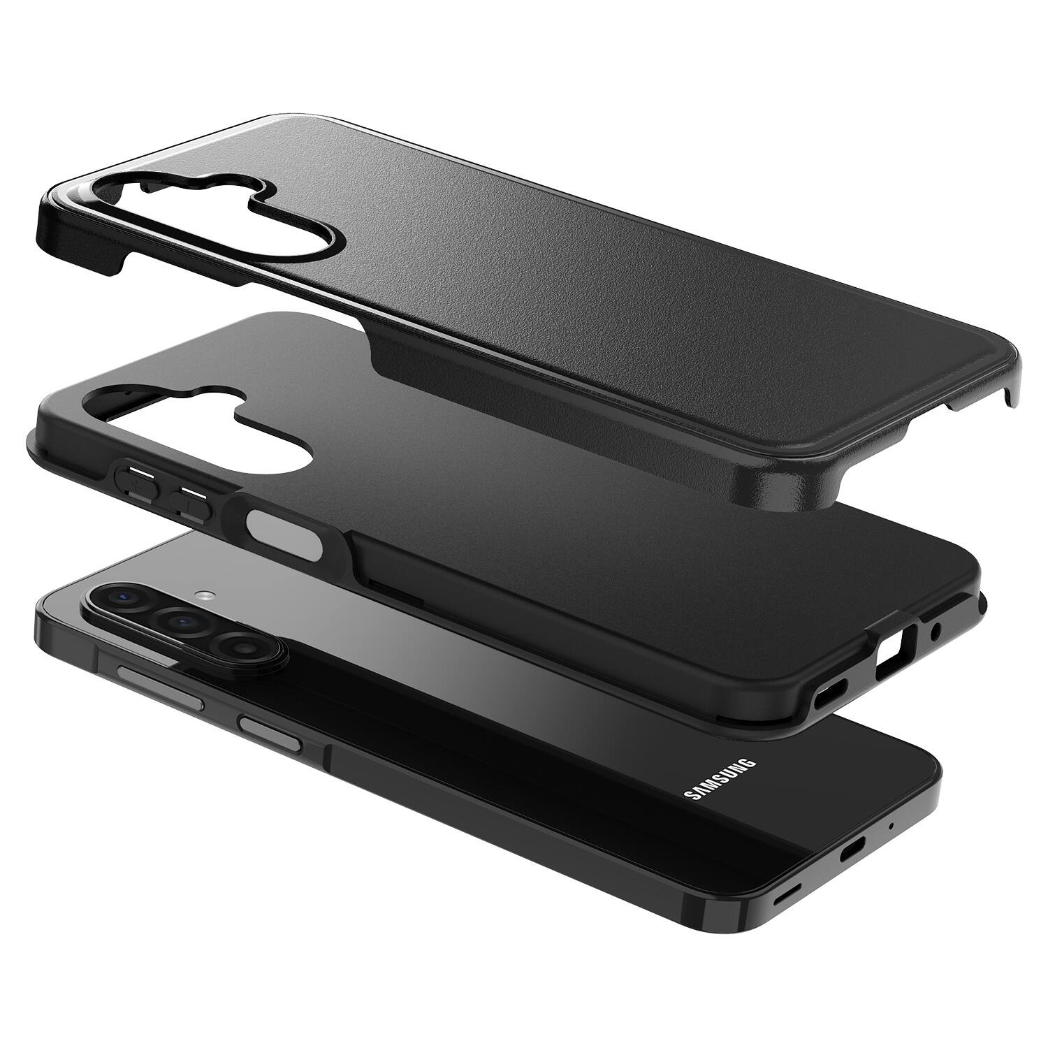 Alt View 4. Echelon - echelon Intact Series Case for Samsung Galaxy A17 5G / A16 5G - Black - Black.
