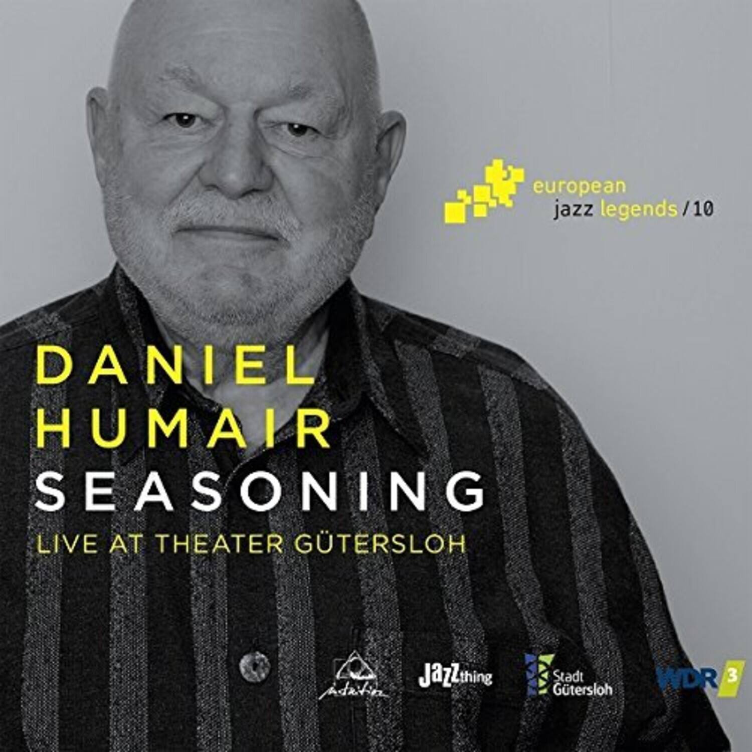 Daniel Humair  
Seasoning  
Live at Theater Gutersloh  

European Jazz Legends /10  

Jazzthing  
Stadt Gutersloh  
WDR 3