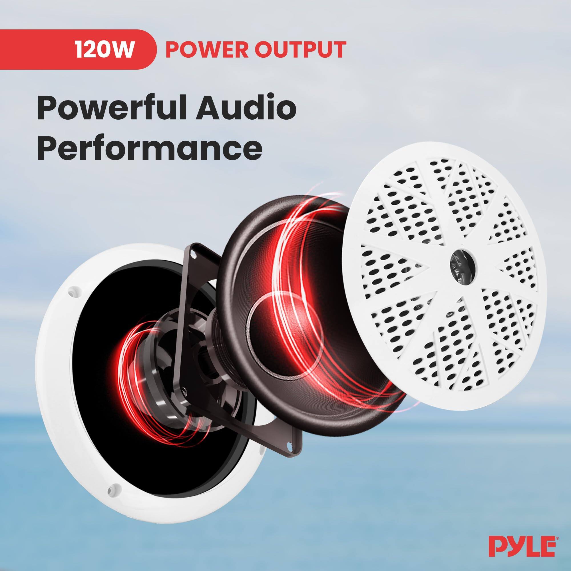 120W POWER OUTPUT Powerful Audio Performance PYLE