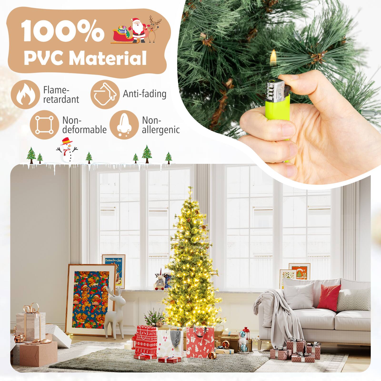 100% PVC Material  
- Flame-retardant  
- Anti-fading  
- Non-deformable  
- Non-allergenic