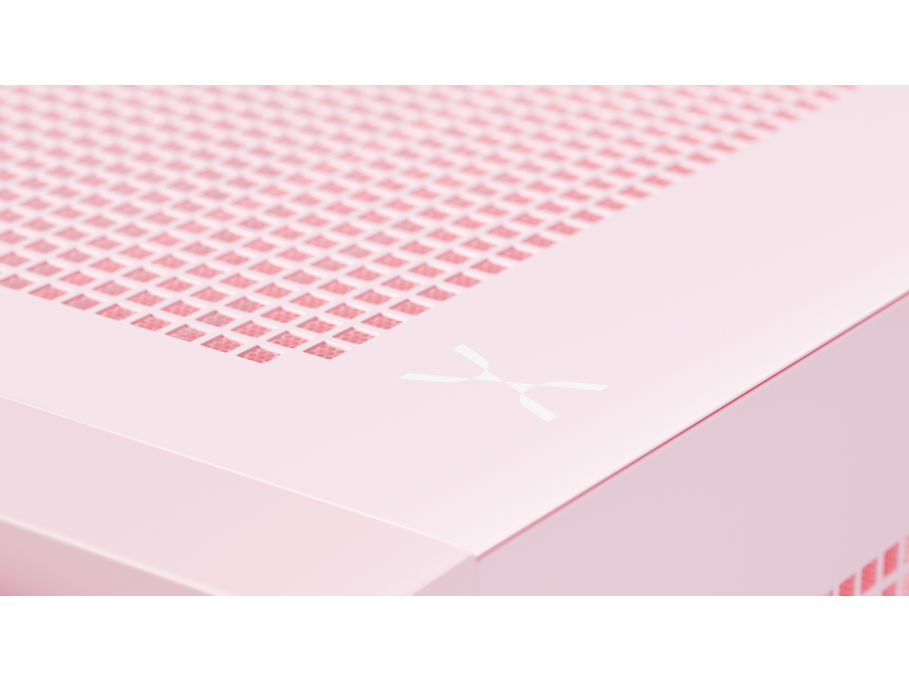 Alt View 6. TRYX - TRYX FLOVA Pink Mid-Tower ATX Case with Fabric, Tempered Glass, 360mm Radiator Support, USB Type-C 3.2 Gen 2x2 - Pink.