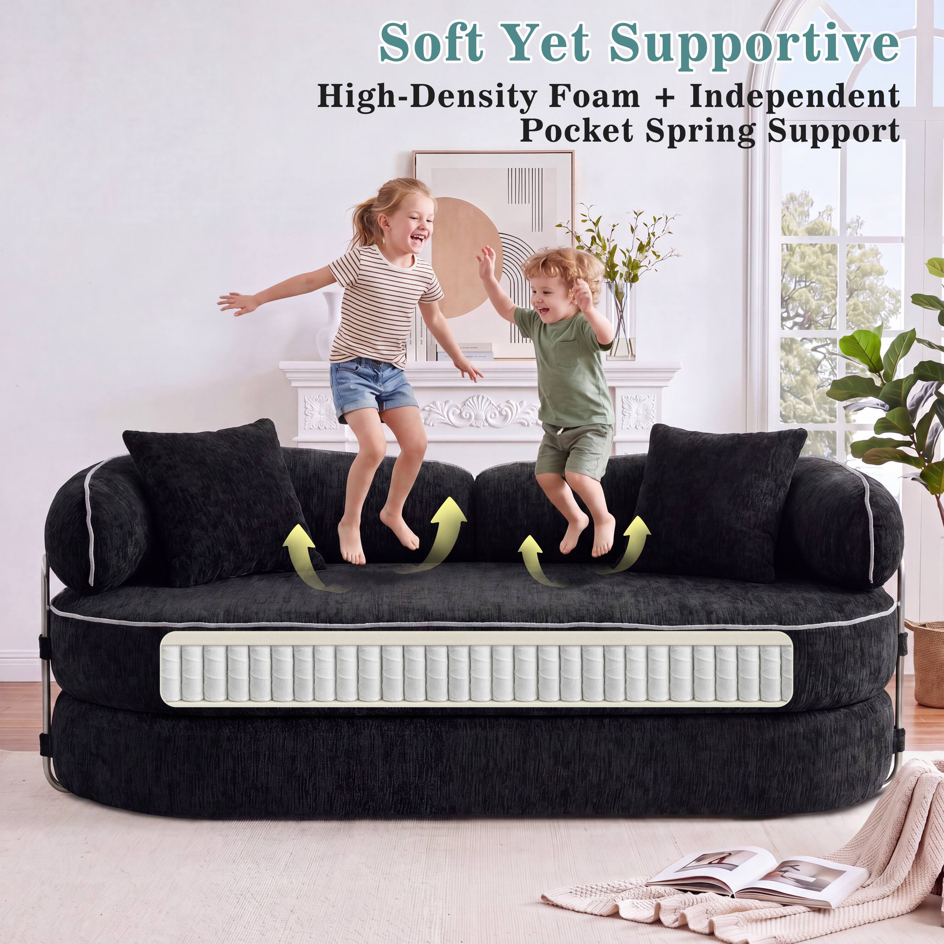 Soft Yet Supportive  
High-Density Foam + Independent Pocket Spring Support