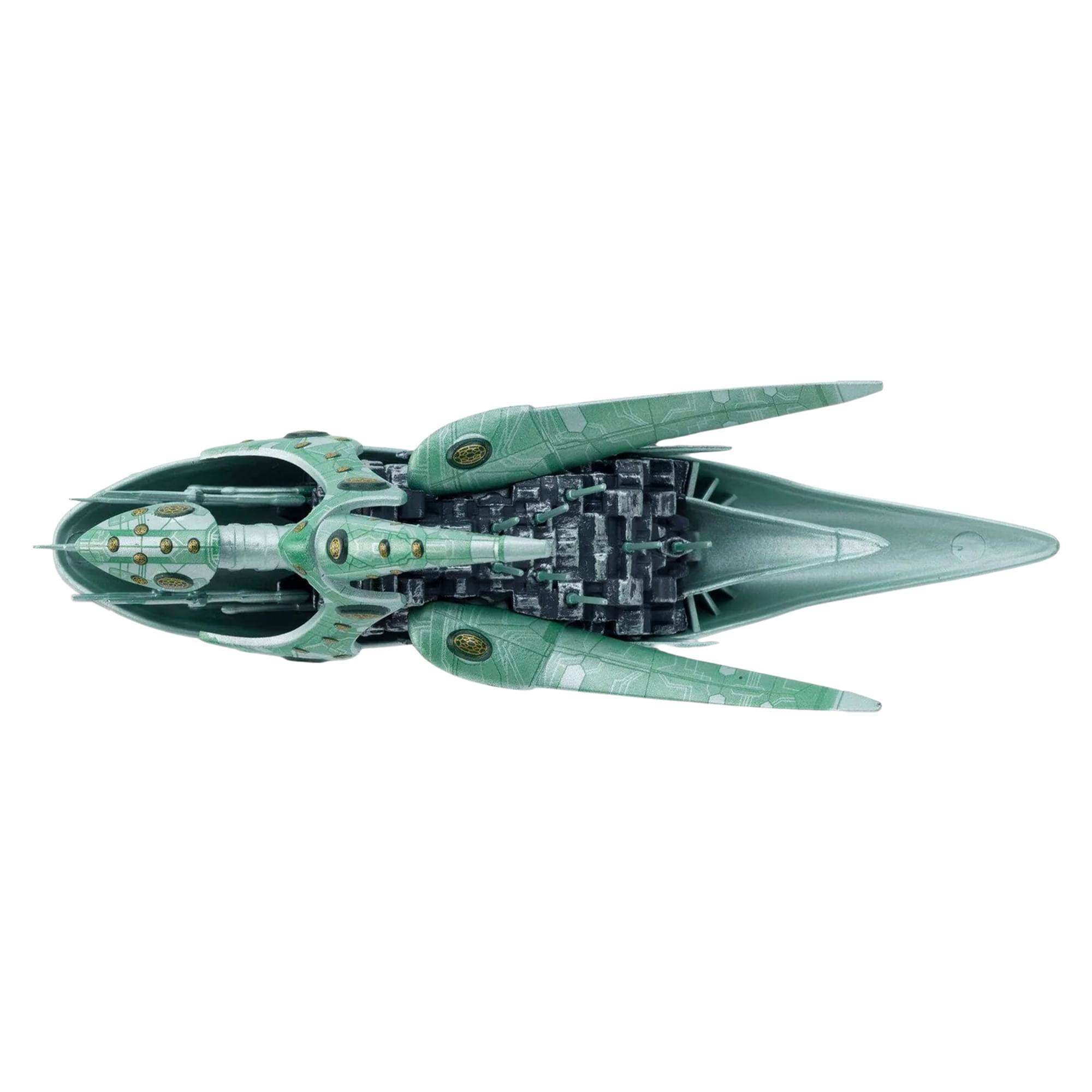 Alt View 4. Eaglemoss - Eaglemoss Star Trek Starship Replica | Romulan Drone - Green.