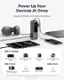 Power Up Four Devices At Once Elegantly Powers Your Tech Collection - ANKER USB-C Cables: MacBook Air / Pro Series iPad Pro / Air / Mini Series iPhone 16 / 15 Series Samsung S24 / S23 Series USB-C Port: USB-A Port: iPhone 16 / 15 / 14 / 13 / 12 / SE Series AirPods Max Steam Deck AirPods Note: For iPhone 14 Series and earlier models, use a USB-C to Lightning adapter or cable (not included).