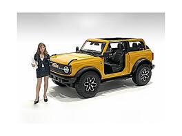 "The Dealership" Female Salesperson Figurine for 1/24 Scale Models by American Diorama - Multi