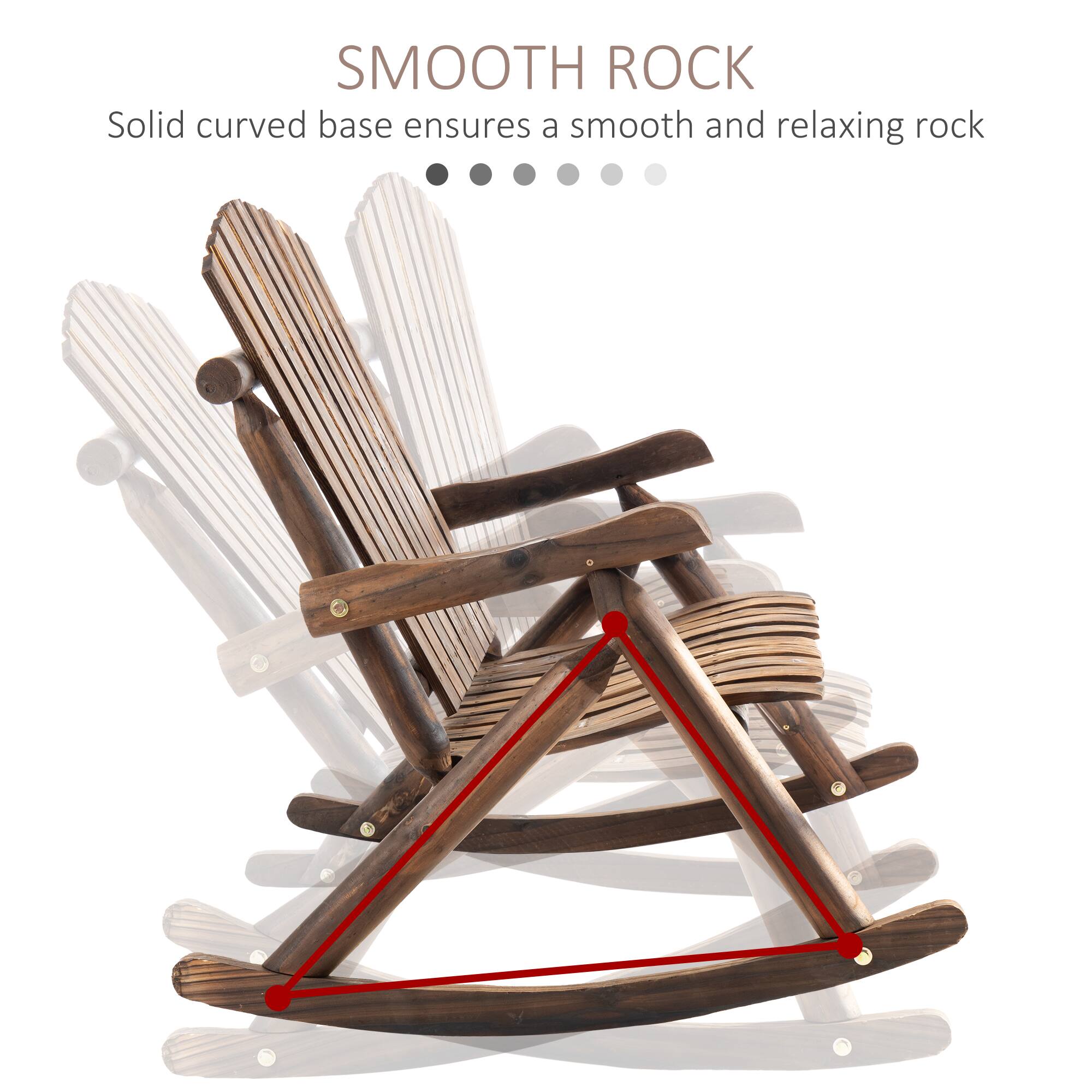 SMOOTH ROCK  
Solid curved base ensures a smooth and relaxing rock