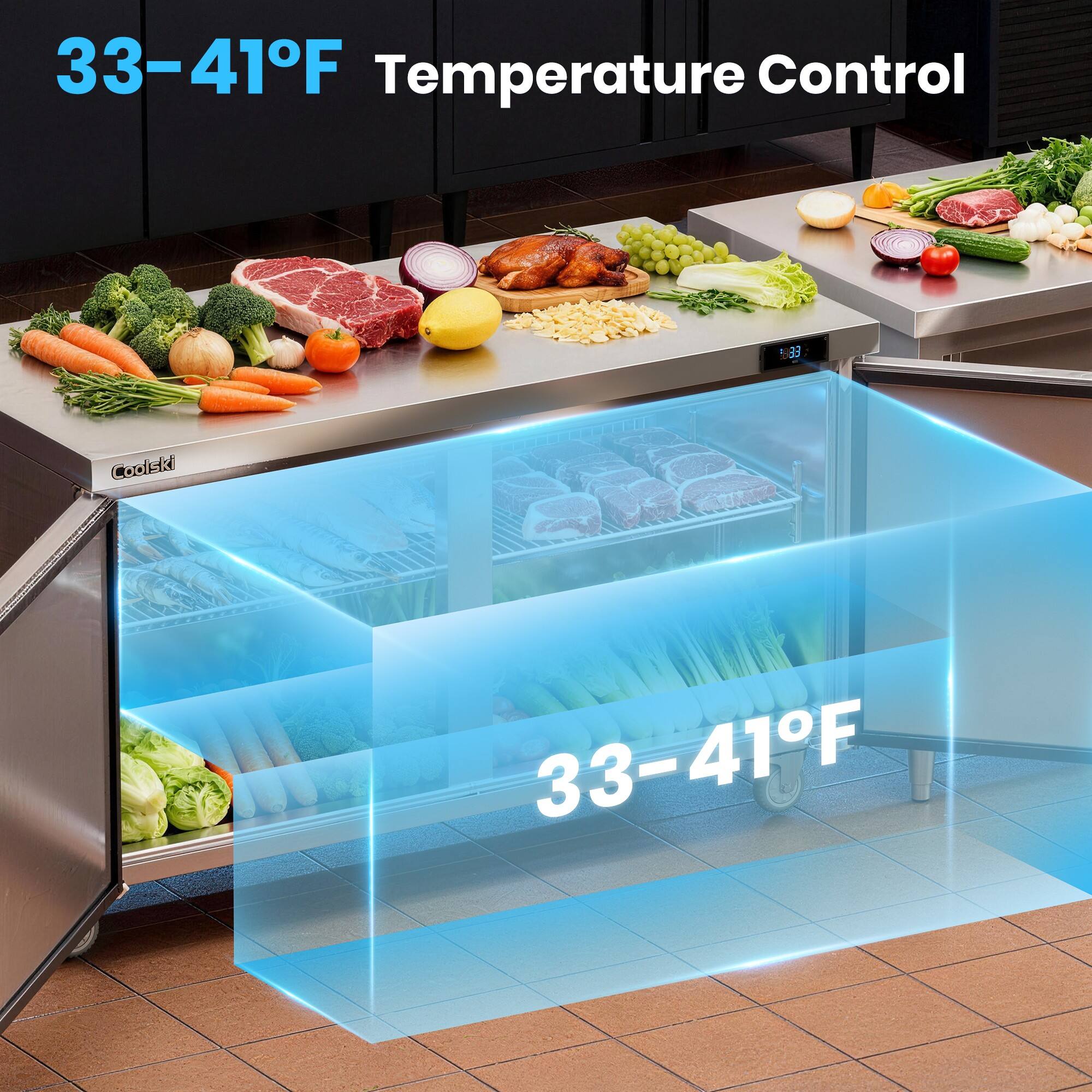 33-41°F Temperature Control

Coolski

33-41°F