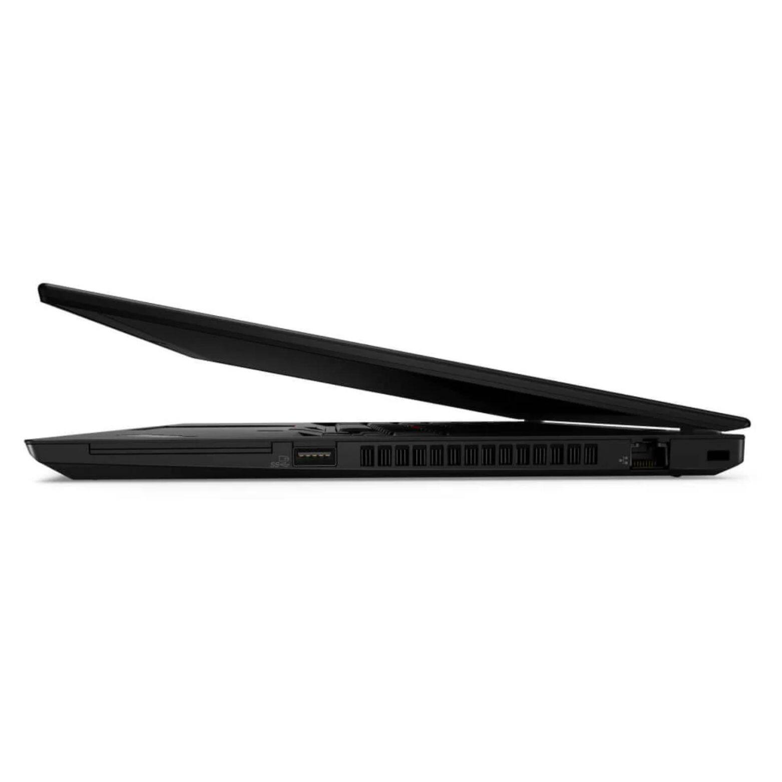 Alt View 4. Lenovo - ThinkPad T14 Gen 2i 14" FHD Intel i7-1185G7 3.0GHz 16GB DDR4 256GB Intel Iris Xe Graphics Windows 11 Pro Laptop, Black - Black.
