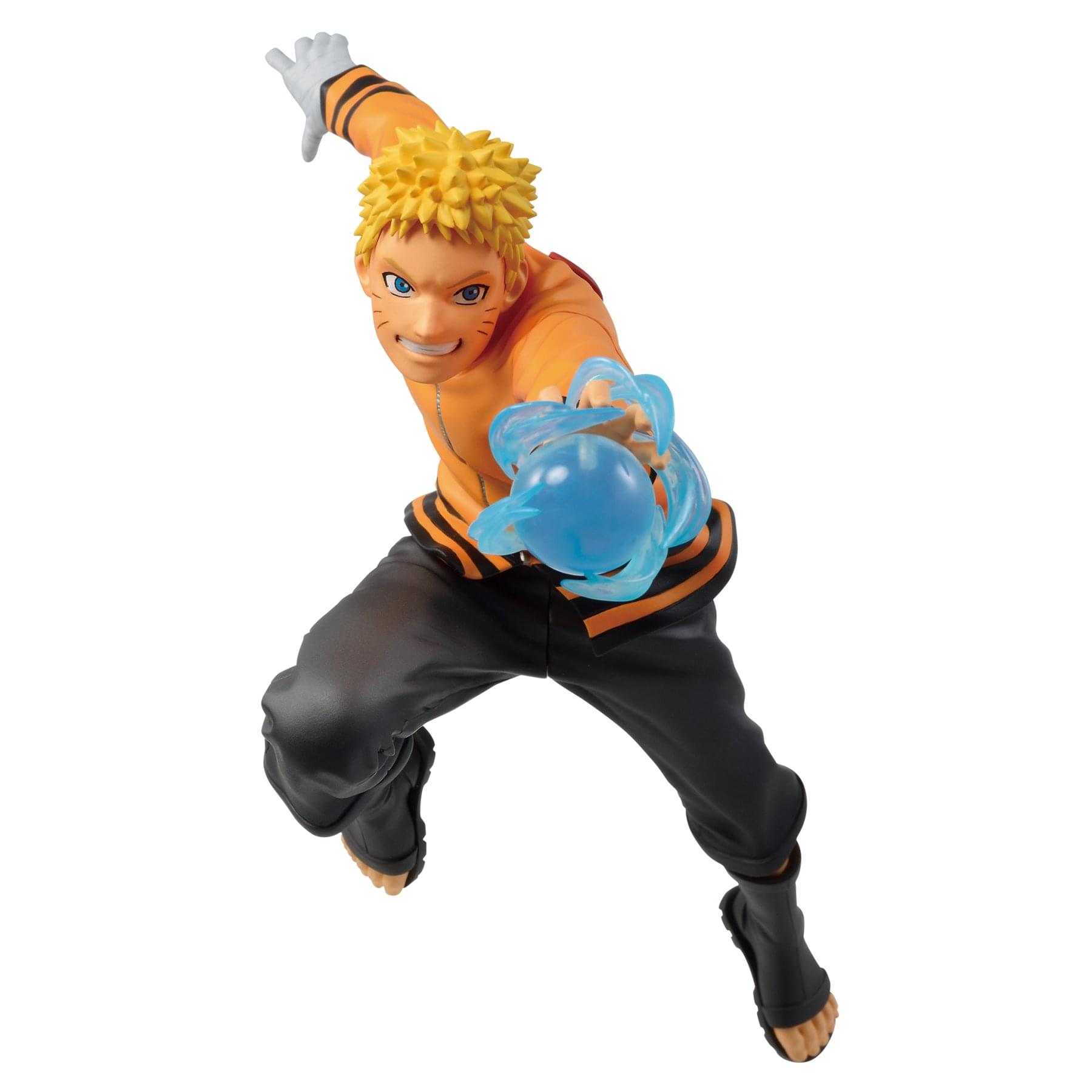Front. Little Buddy - Boruto: Naruto Next Generations Naruto Uzumaki Vibration Stars Figure - Black.