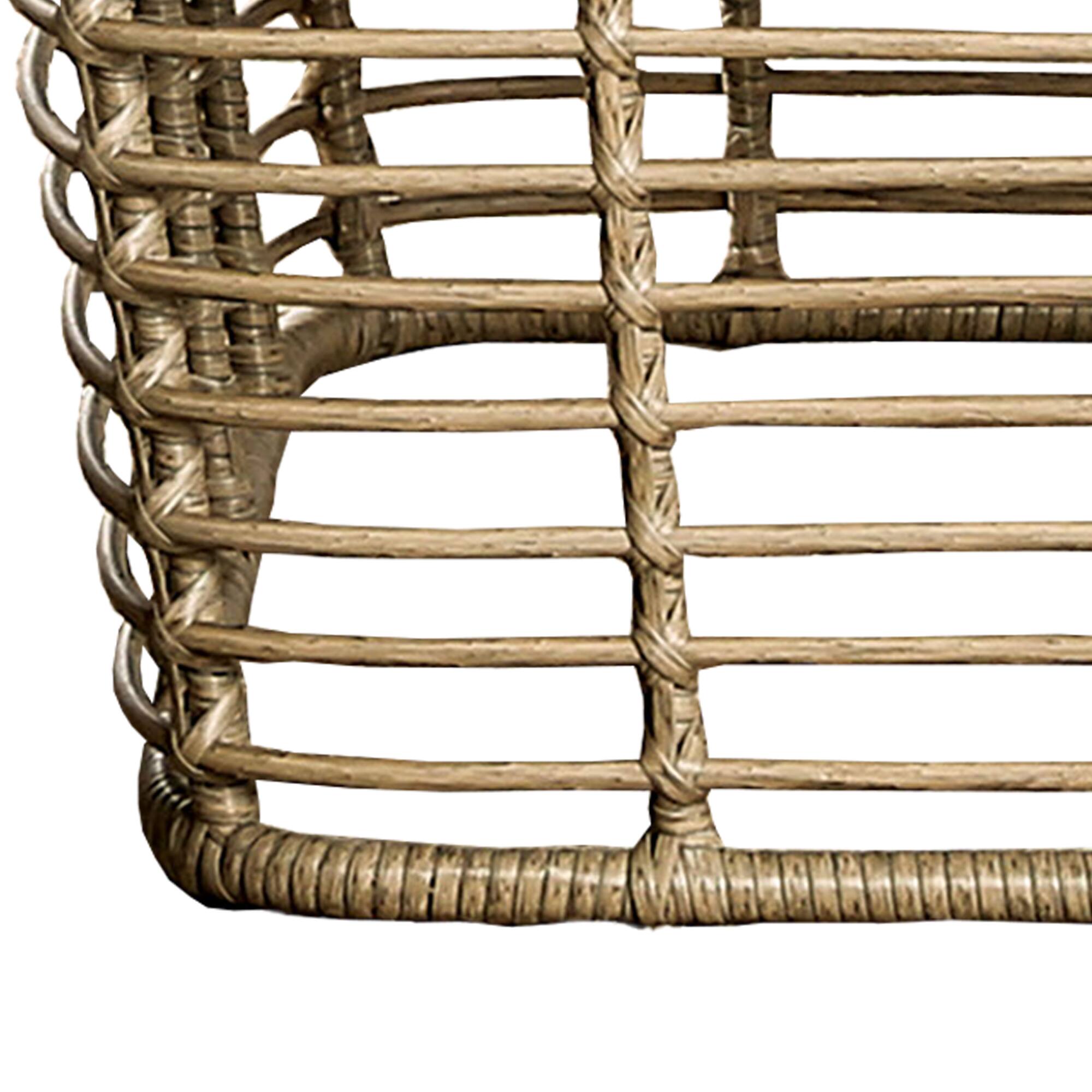 Alt View 4. Vaczon - 3-Piece Outdoor Patio Furniture Set with Cushions, PE Rattan Chairs and Coffee Table for Porch, Backyard or Terrace - Natural.