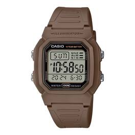 Casio - Men's Water-Resistant Digital Watch with Strap - W-800H-5AVCF - Brown