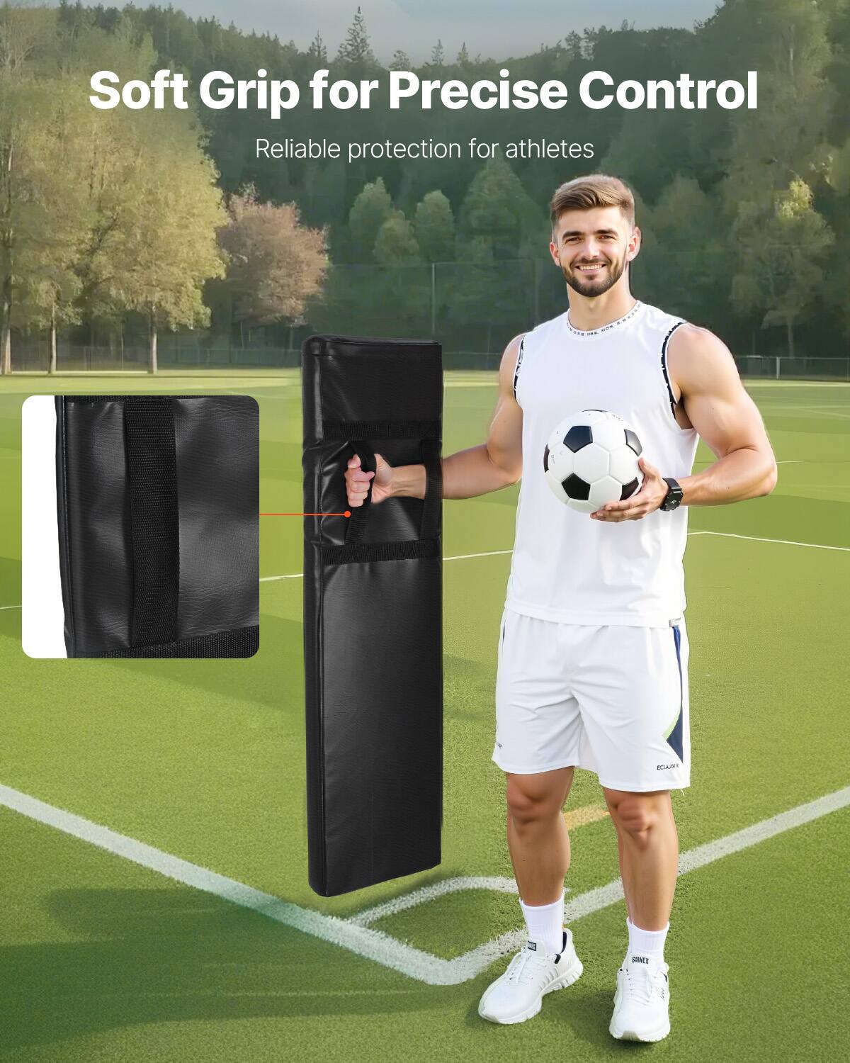 Soft Grip for Precise Control  
Reliable protection for athletes