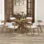 Alt View 2. Costway - Costway 47" Round Dining Table with Solid Acacia Wood Legs for 4-6 Person for Kitchen - Natural.