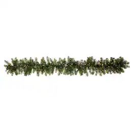 Celebrations - 6 ft. L LED Prelit Warm White Cascading Lights Garland - Green | Warm White