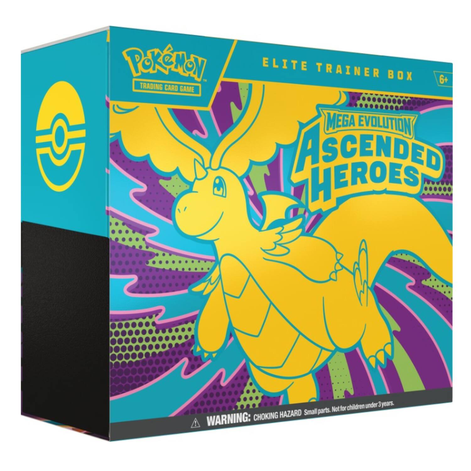 Pokémon - Trading Card Game Elite Trainer Box 6+ Mega Evolution Ascended Heroes for children under 3 years. Small parts. Not Choking Hazard Warning: