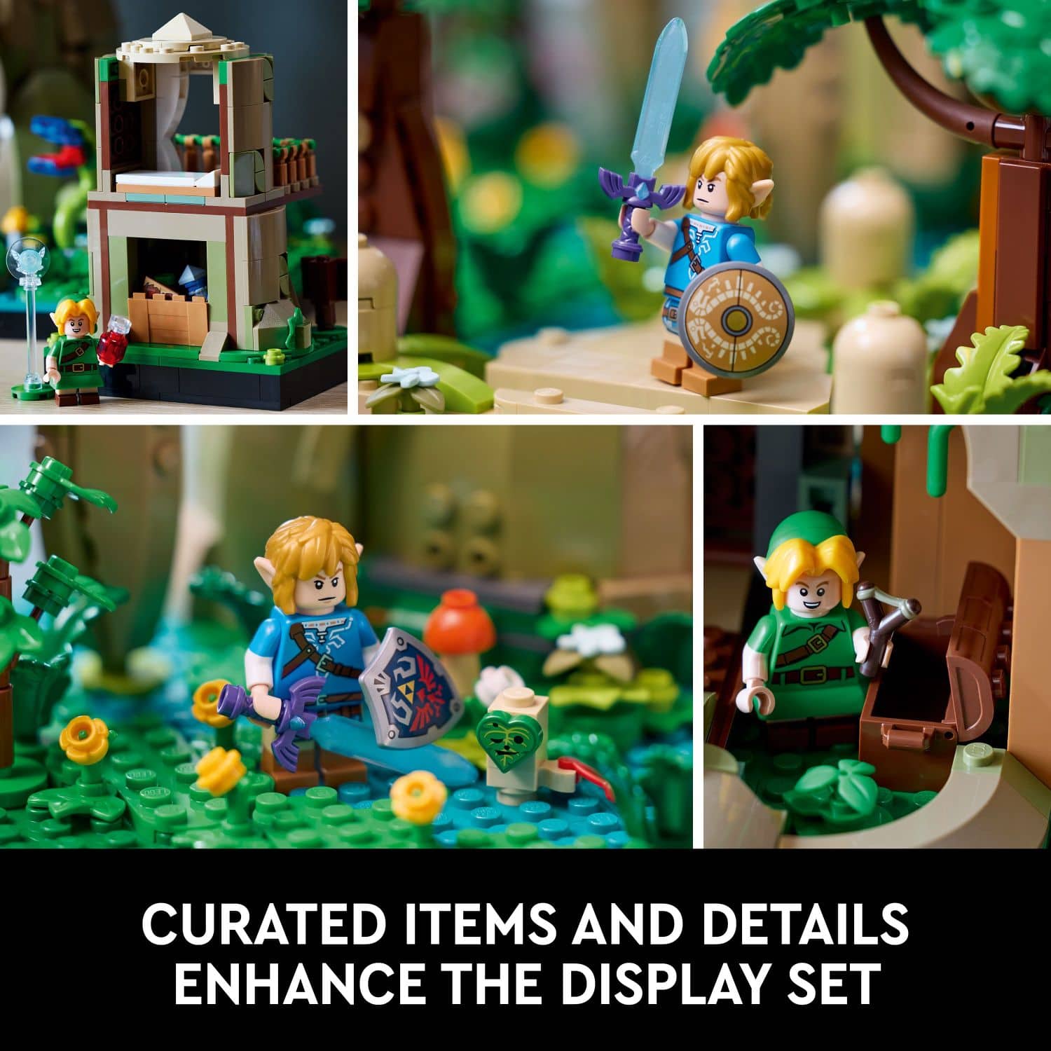 Curated items and details enhance the display set.
