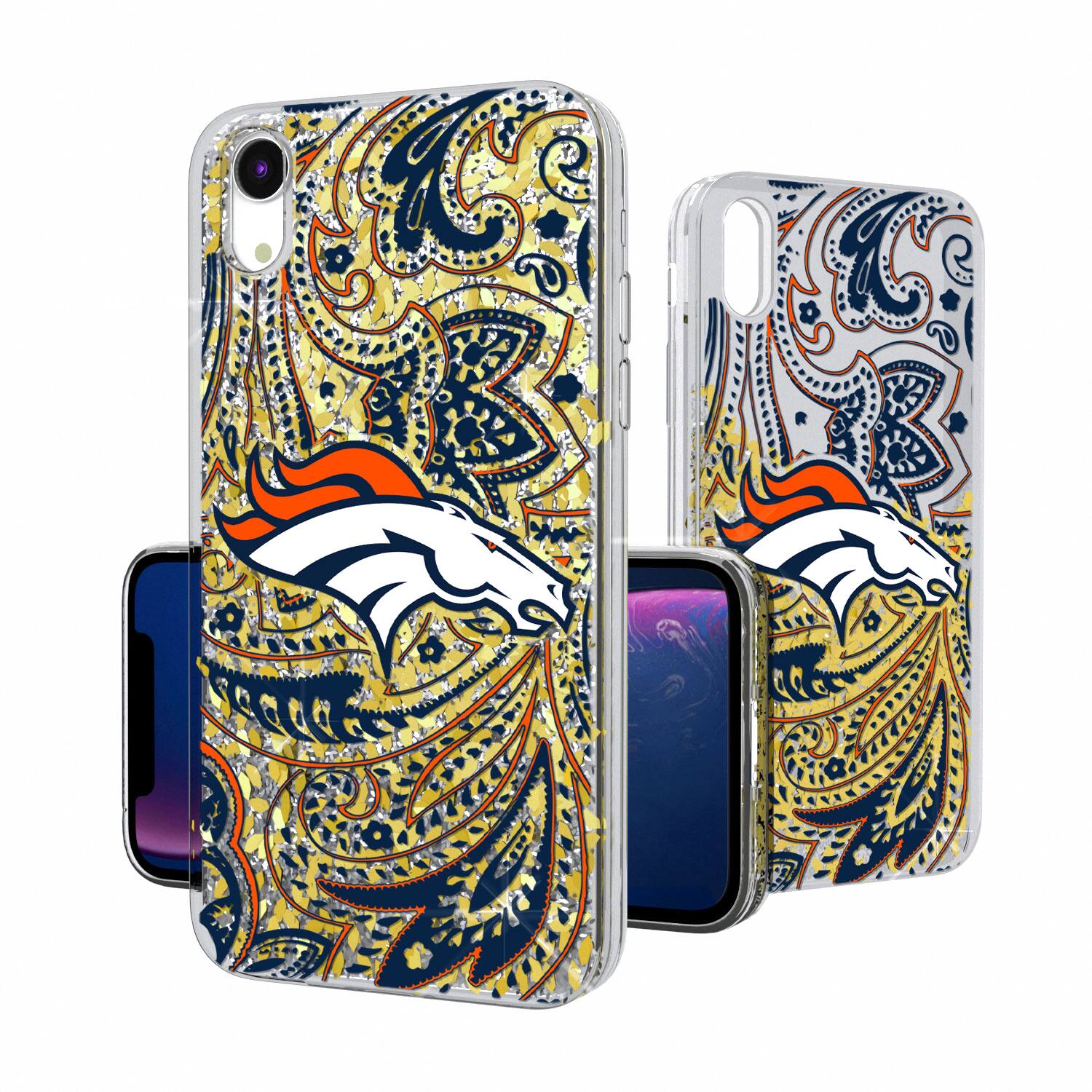 Front. Keyscaper - iPhone Paisley Design Glitter Case - 16 Pro - Multicolor.