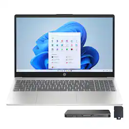 HP - 15.6" FHD Touchcreen Laptop,Intel Ultra 5 125H,16GB RAM,512GB SSD+160GB Dock Set,Intel Arc Graphics,Win 11 - Silver