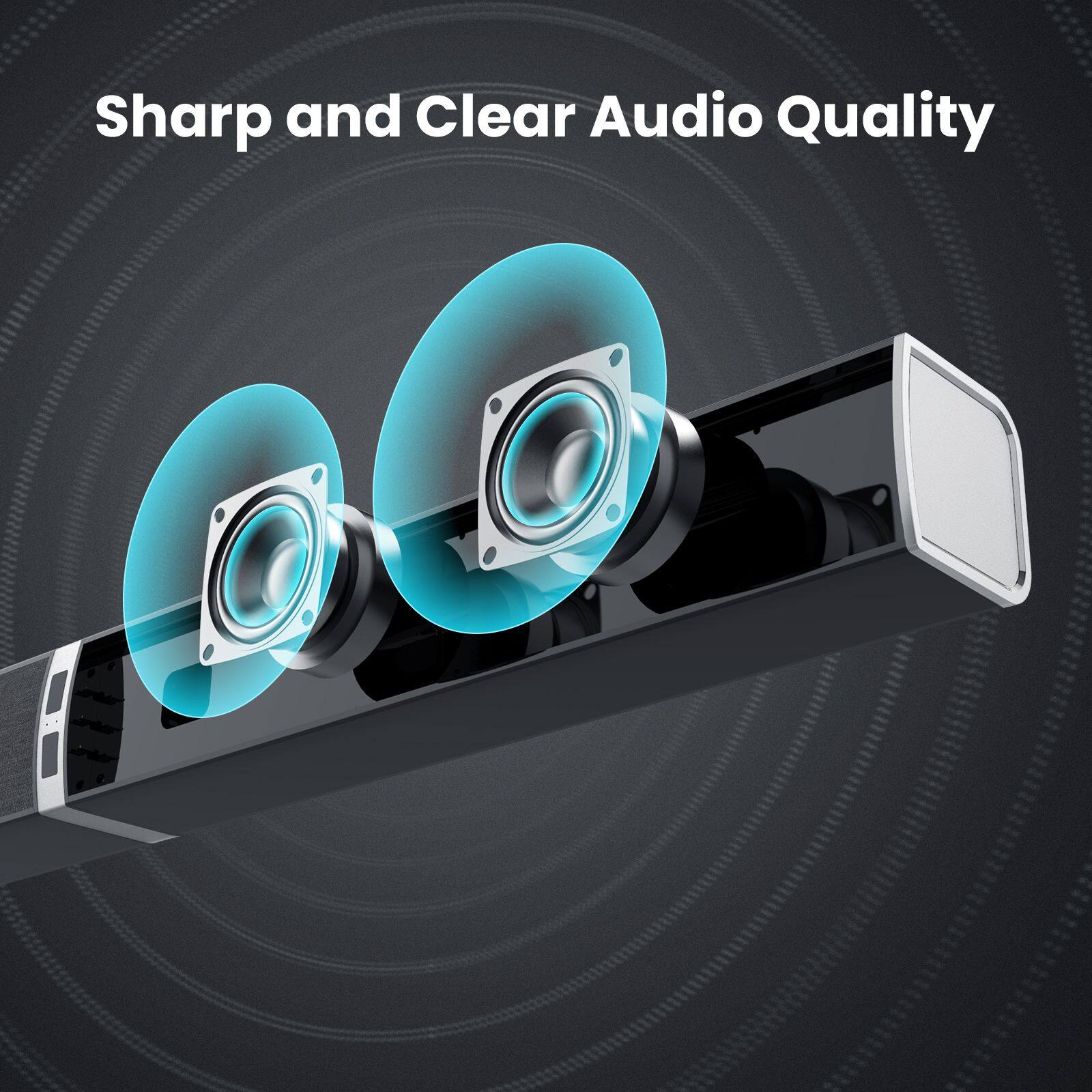 Sharp and Clear Audio Quality
