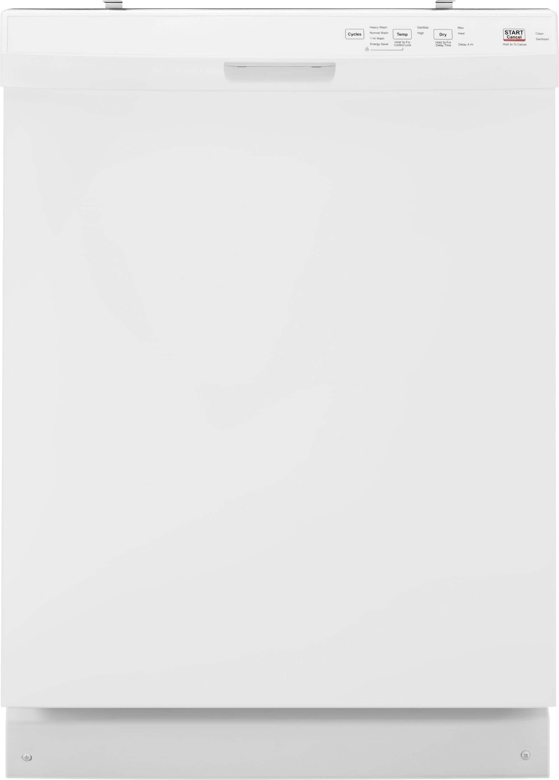 Insignia™ - 24” Front Control Built-In Dishwasher with DishSense™, ENERGY STAR Certification, and Operating Sound Level 52 dBA - White