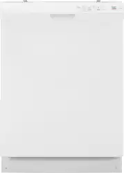 Insignia™ - 24” Front Control Built-In Dishwasher with DishSense™, ENERGY STAR Certification, and Operating Sound Level 52 dBA - White - Front_Zoom