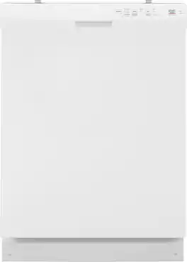 Insignia™ - 24” Front Control Built-In Dishwasher with DishSense™, ENERGY STAR Certification, and Operating Sound Level 52 dBA - White