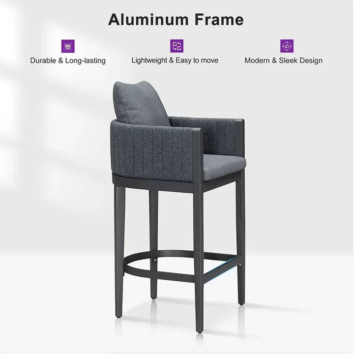Aluminum Frame  
- Durable & Long-lasting  
- Lightweight & Easy to move  
- Modern & Sleek Design