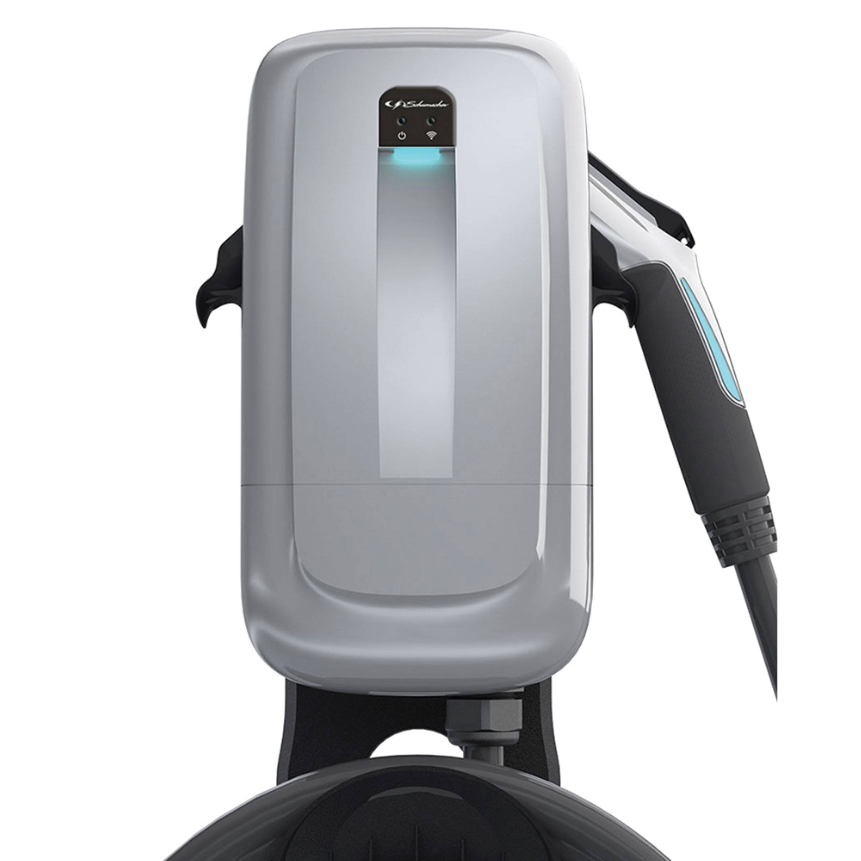 Schumacher Electric - Level 2 240V NEMA 14-50 Plug-in EV Wall Charger with Wi-Fi/Bluetooth and J1772 Connector - Gray