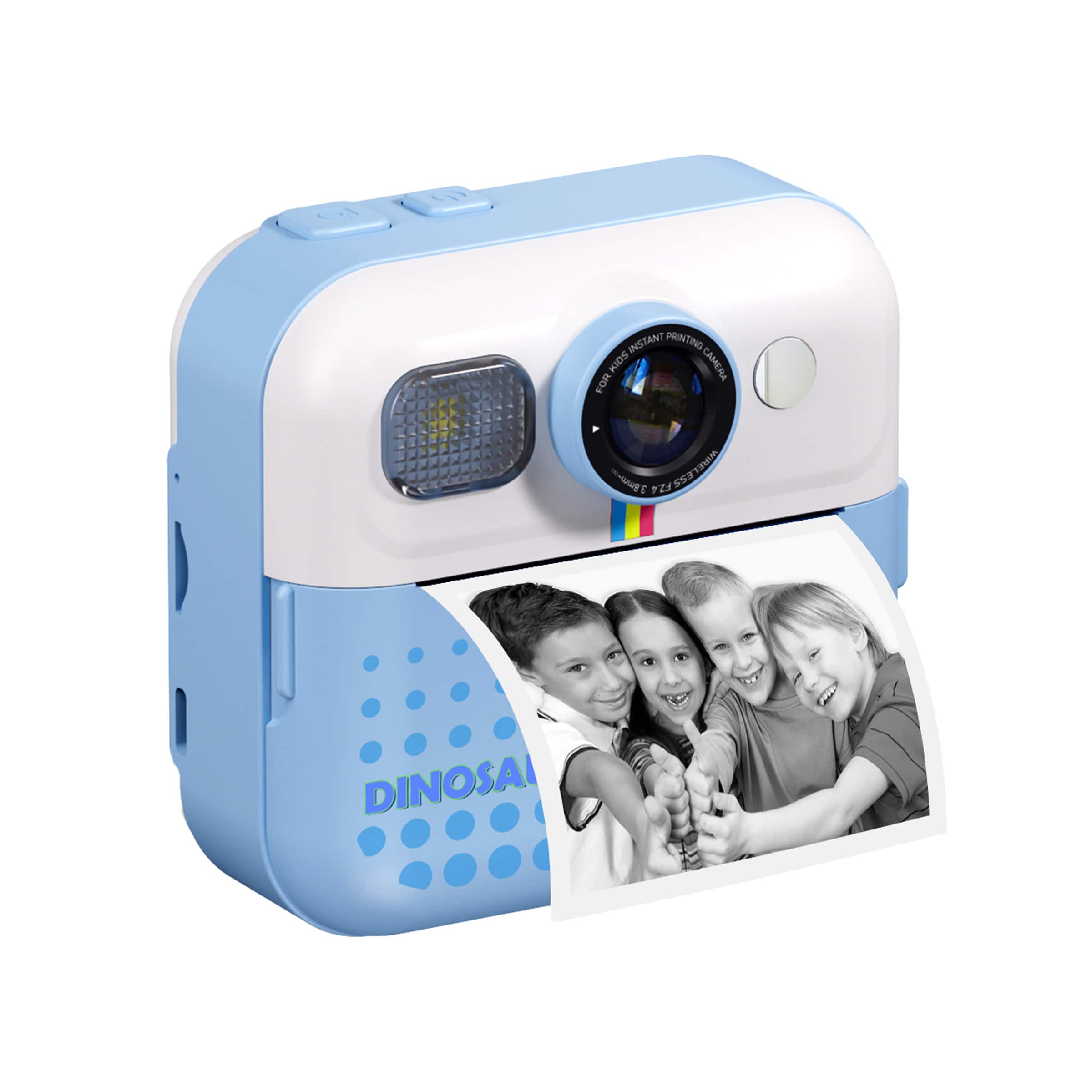 Contixo - Kids Instant Print Camera, 1080P, 3 Paper Rolls, 32GB Card, 16X Zoom, Games & MP3, for Ages 3–12