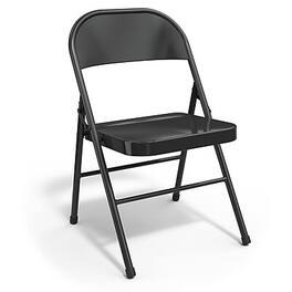 Staples - Staples® Metal Office Stacking & Folding Chair, 4/Pack (51501) - Black