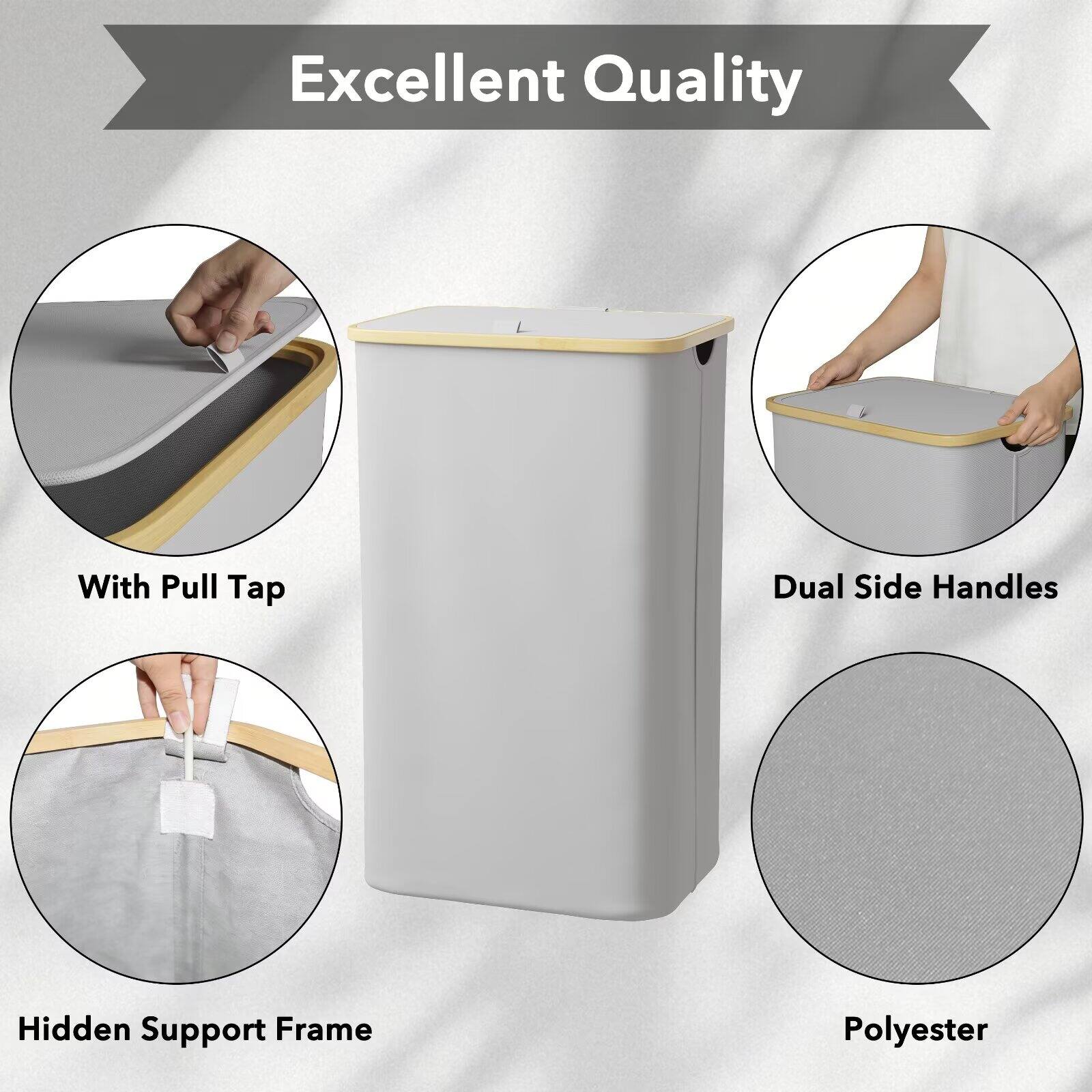 Excellent Quality

- With Pull Tap
- Dual Side Handles
- Hidden Support Frame
- Polyester