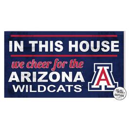 Jardine - Arizona Wildcats 11'' x 20'' Indoor/Outdoor In This House Sign - Blue