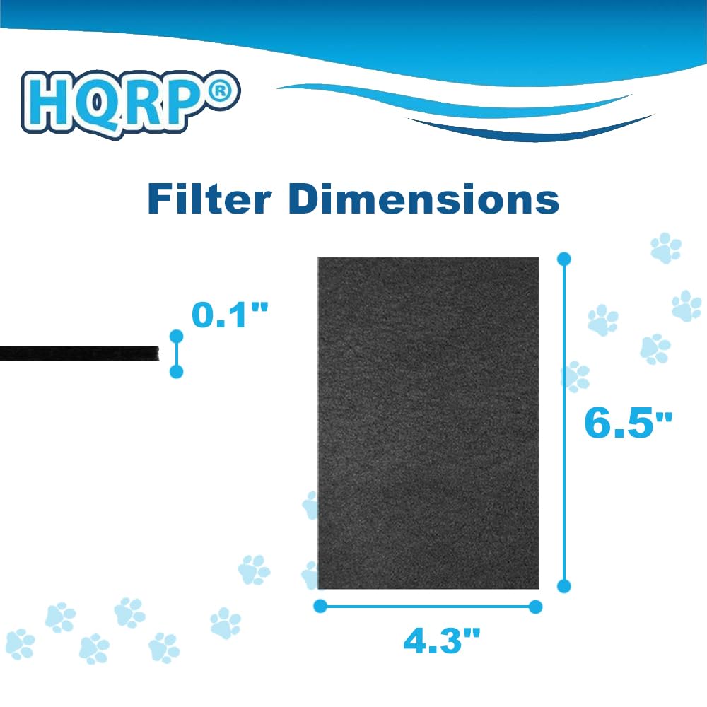 HQRP Filter Dimensions  
0.1" x 4.3" x 6.5"