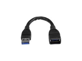 StarTech.com - 6in Black USB 3.0 Extension Adapter Cable A to A - M/F