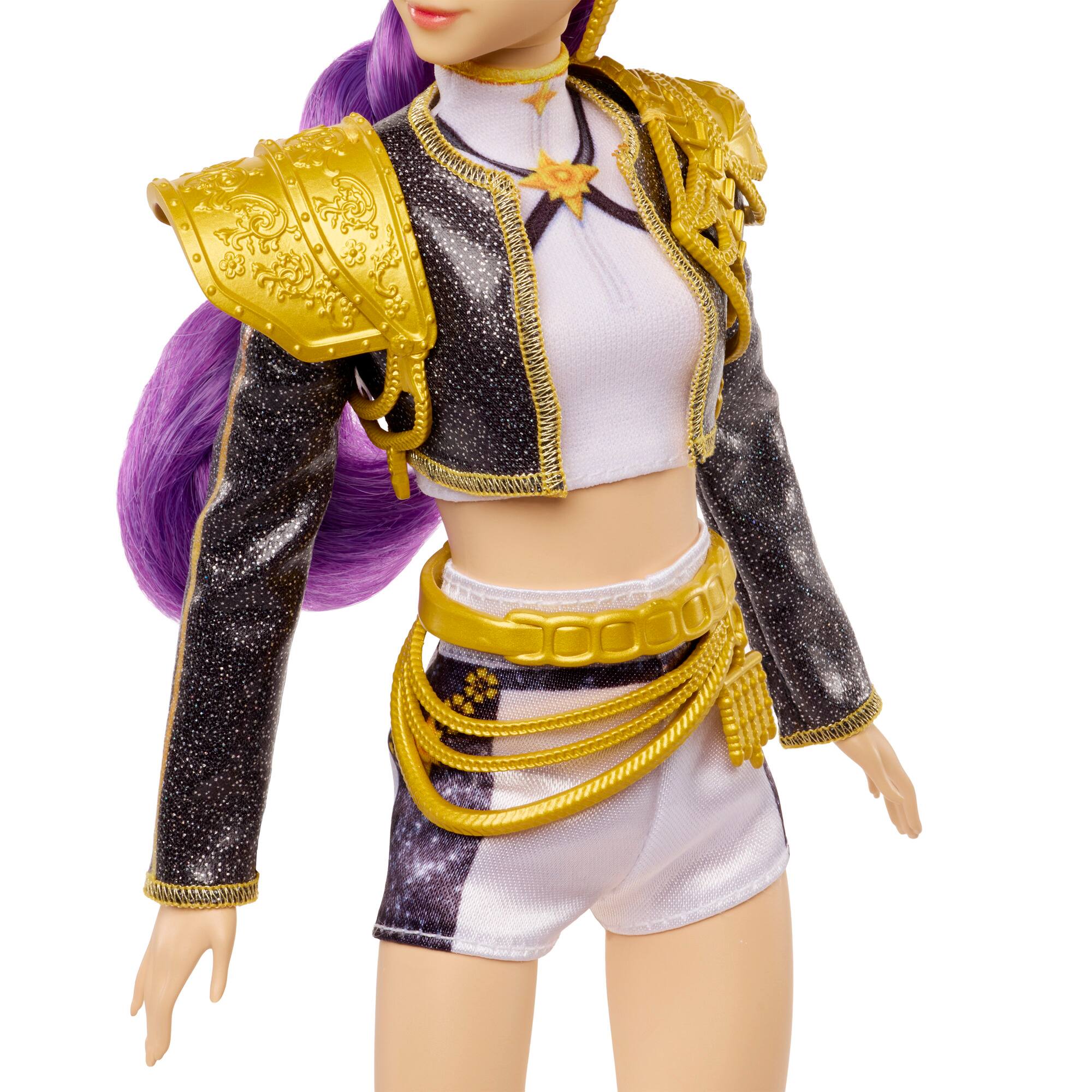 Alt View 3. Mattel - KPop Demon Hunters HUNTR/X Rumi "Golden" 11-inch Singing Doll.