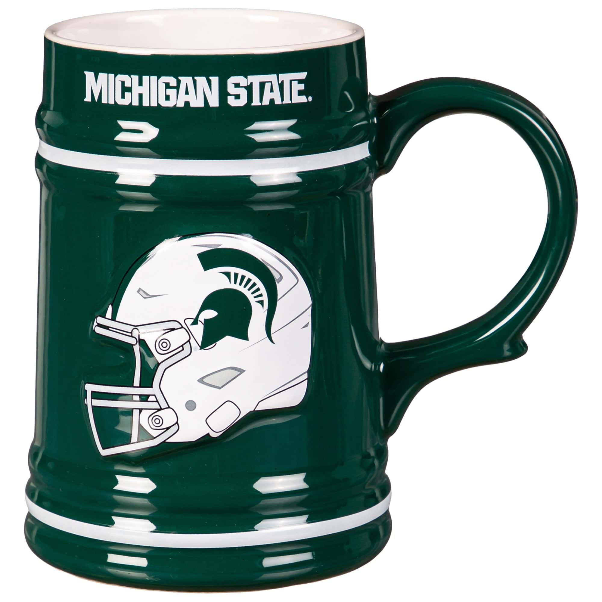 Evergreen Enterprises - Michigan State Spartans 24oz. Ceramic Stein Cup with Gift Box - Multicolor