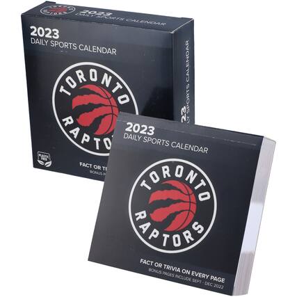 2023
DAILY SPORTS CALENDAR
TORONTO RAPTORS
FACT OR TRIVIA ON EVERY PAGE
BONUS PAGES INCLUDE SEPT - DEC 2022
PLASTIC FREE
2023
DAILY SPORTS CALENDAR
TORONTO RAPTORS
FACT OR TRIVIA ON EVERY PAGE
BONUS PAGES INCLUDE SEPT - DEC 2022
PLASTIC FREE