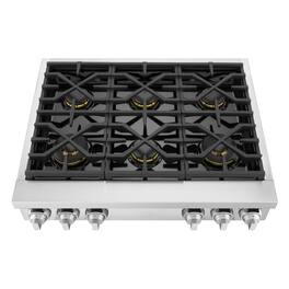 SKS - 36-In Gas Rangetop with 6 Burners - Stainless Steel
