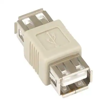 Front. Sanoxy - Sanoxy USB Type A Female to Type A Female Coupler - White.