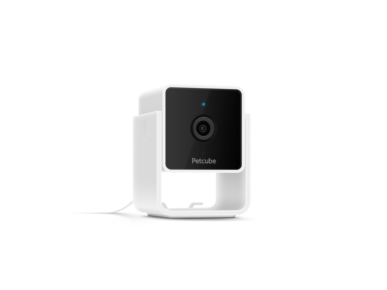 Alt View 3. Petcube - Petcube Cam, Interactive WiFi Pet and Home Security Camera | CC10US - White.