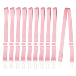 Unique Bargains - Polyester Water Bottle Holder Lanyard, Adjustable Sling Strap 10pcs for Outdoor Camping Walking - Pink(White Buckle)