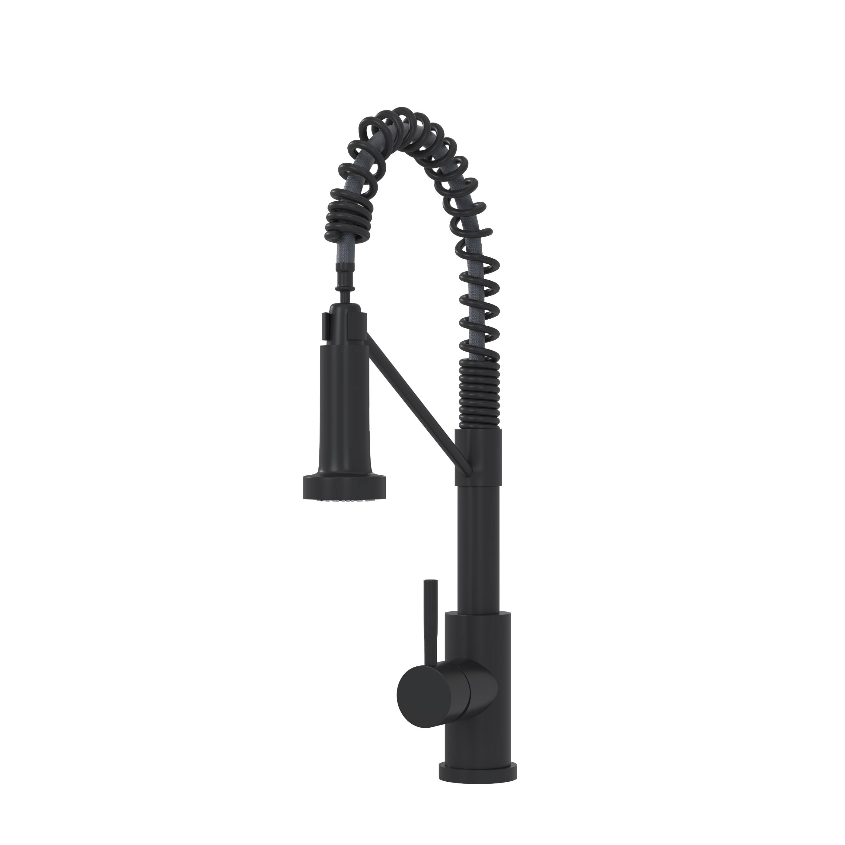 Alt View 2. Siljoy - Bothwa Home CUPC Certified 19" Single Handle Kitchen Faucet (Matt Black Finish) - Matt Black.