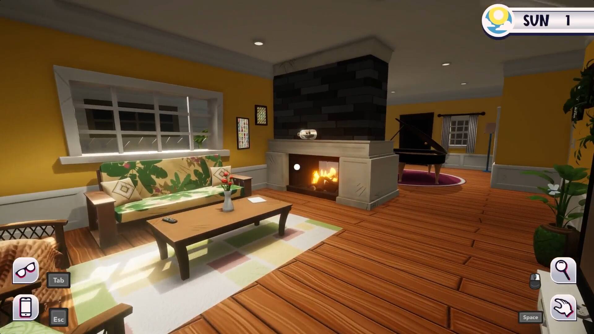 SUN 1 Tab Esc Space