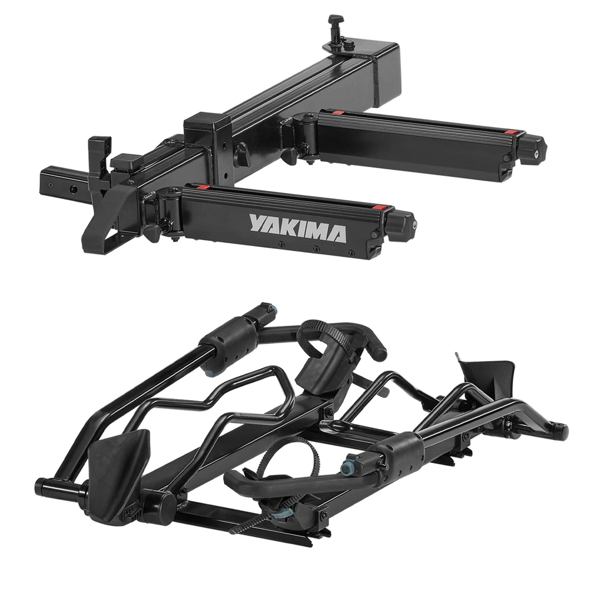 Front. Yakima - Yakima EXO SwingBase 2" Hitch Base Rack Storage System Bundled with EXO DoubleUp - Black.