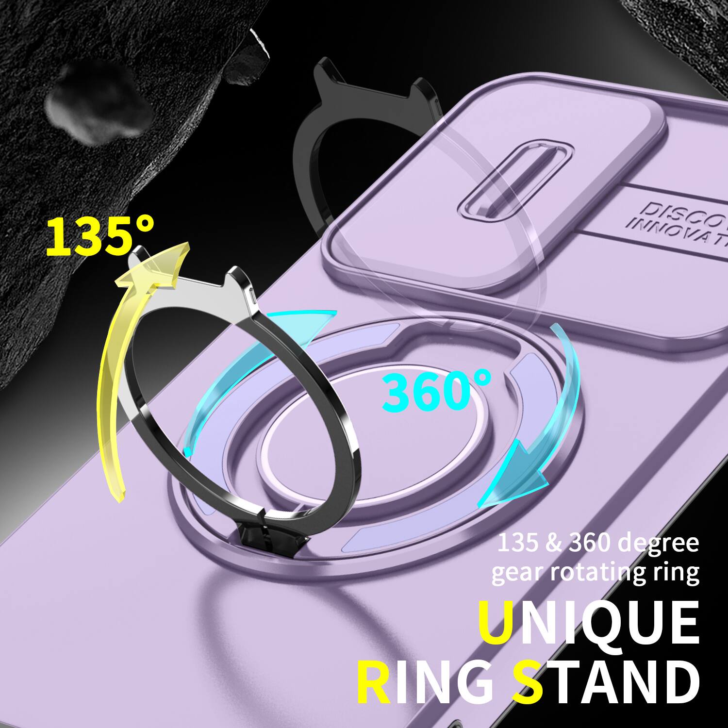 135
DISCO INNOVAT
360
135 & 360 degree gear rotating ring UNIQUE RING STAND