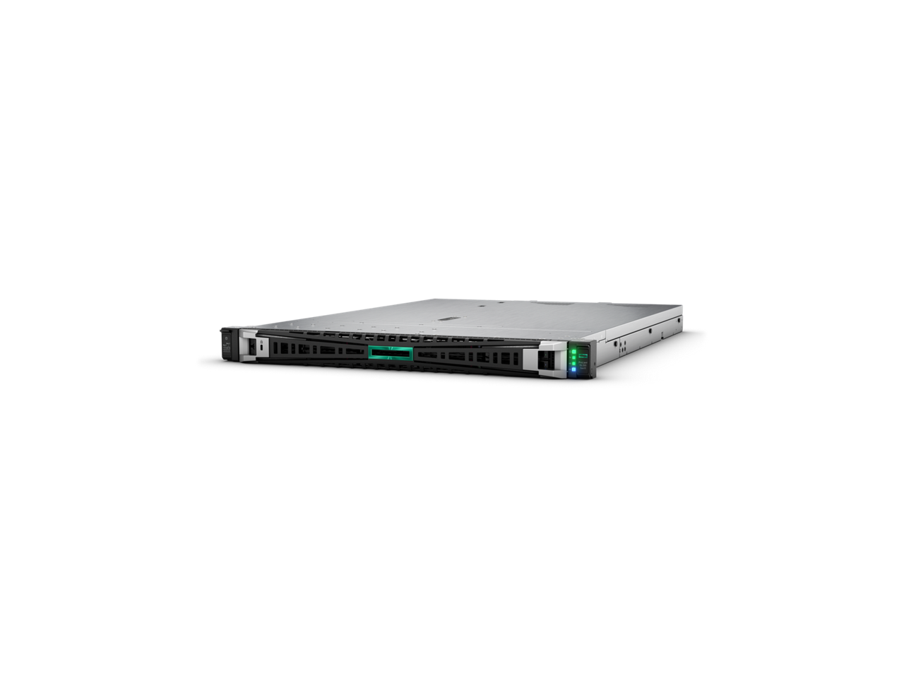 Alt View 1. HPE Aruba - HPE ProLiant DL320 Gen11 4510 2.4GHz 12-Core / 1x32GB / 8SFF / MR408i-o / NS204i-u / 2x500W PS Rack Server - Black.