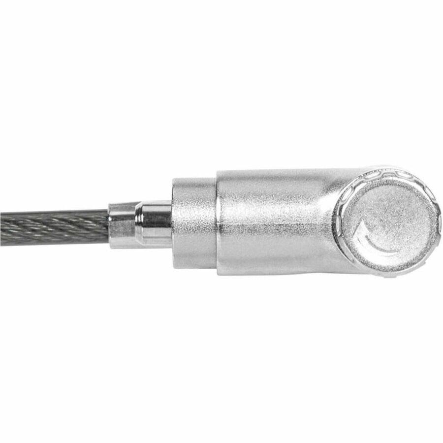 Alt View 5. Targus - Targus DEFCON Ultimate Universal Keyed Single Head Lock, Retail - 6.50 ft Cable - Patented T-bar/Key Lock - Silver.