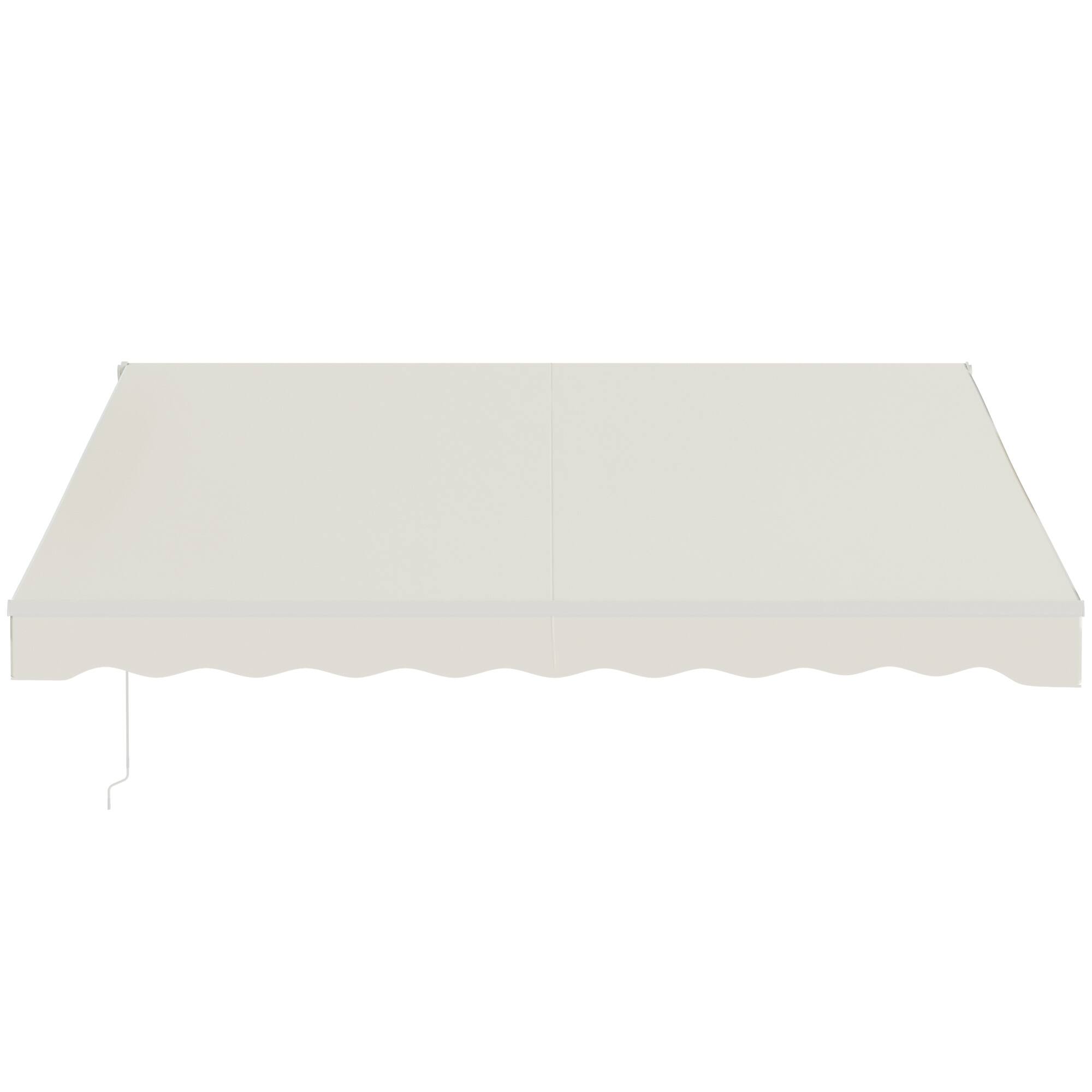 Alt View 7. Outsunny - 12' x 10' Electric Awning, Retractable Awning, UV Protection Sun Shade Shelter with Remote Controller - Cream White.