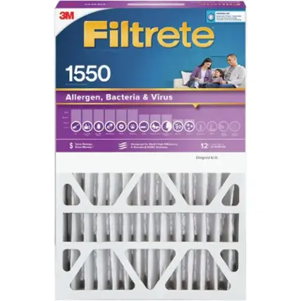 3M Filtrete 1550
Allergen, Bacteria & Virus
Best Better Good
Save Energy. Save Money.
Designed for Both High Efficiency & Standard HVAC Systems
Up to 12 MONTHS
Designed to fit: NIZINIVO SANVAIN